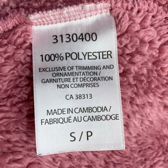 5/$25 Cloudveil Pink Fuzzy Sherpa Full Zip Mock Neck Sweater Light Jacket S - Picture 4 of 16